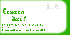 renata mull business card